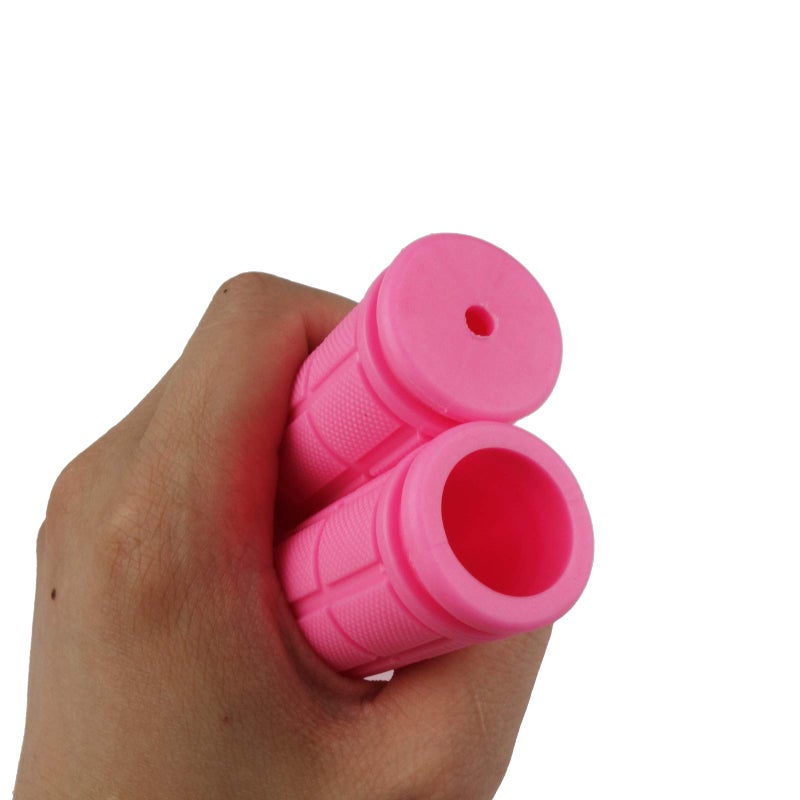 Kasteco 2 Pack Bicycle Bike Handlebar Scooter Streamers and Bicycle Handle Bar Grips,2 Types (Pink) - Image 5